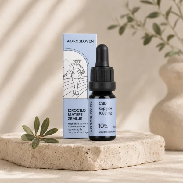 10 % CBD konopljine kapi, 1000 mg, 10 ml – Agrosloven
