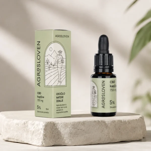 5 % CBD konopljine kapi XXL, 750 mg, 15 ml – Agrosloven