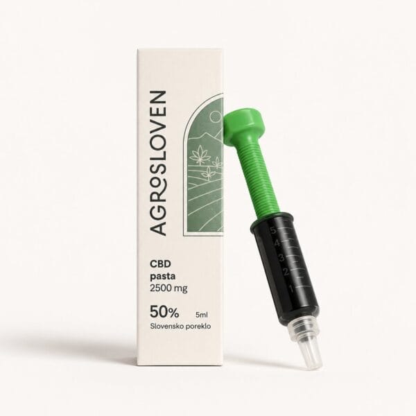 50 % CBD konopljina smola, pakiranje i injektor – Agrosloven