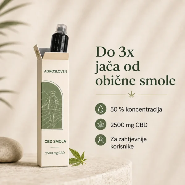 50 % CBD konopljina smola, 2500 mg – Agrosloven