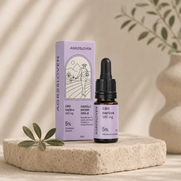 5 % CBG konopljine kapi, 500 mg, 10 ml – Agrosloven